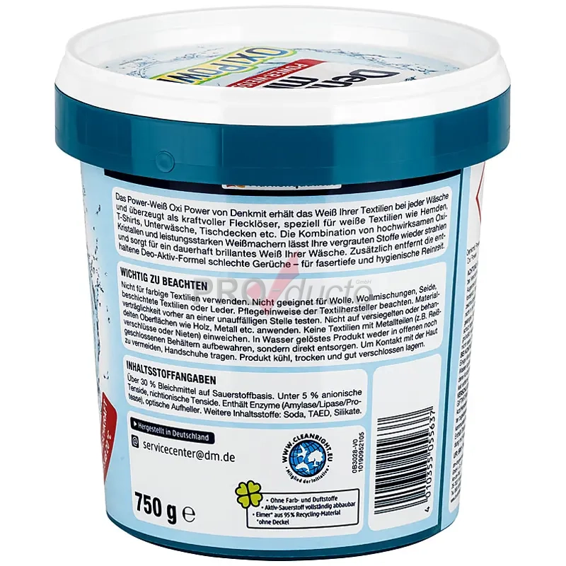 Produktfoto Bleichmittel für Textilien Produktbeschreibung