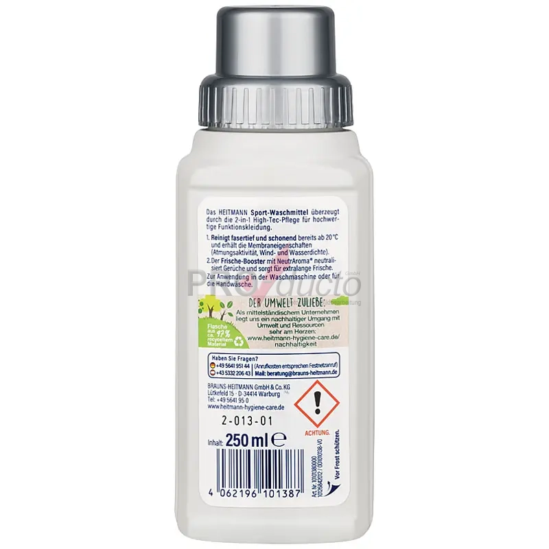 Produktfoto Sportwaschmittel in Flasche Produktbeschreibung