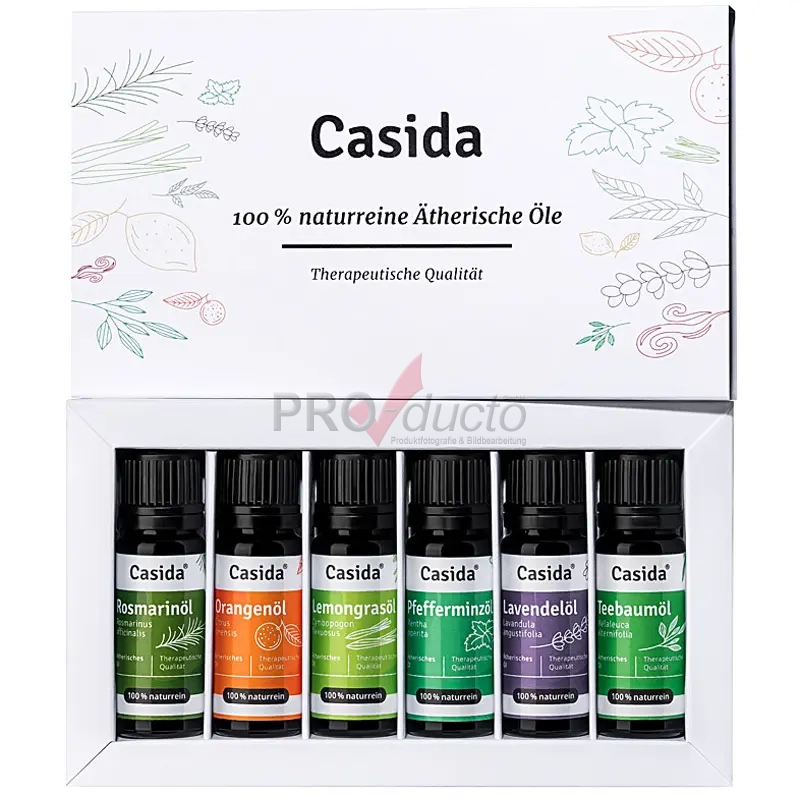 Produktfoto Ätherische Öle in Verkaufsverpackung