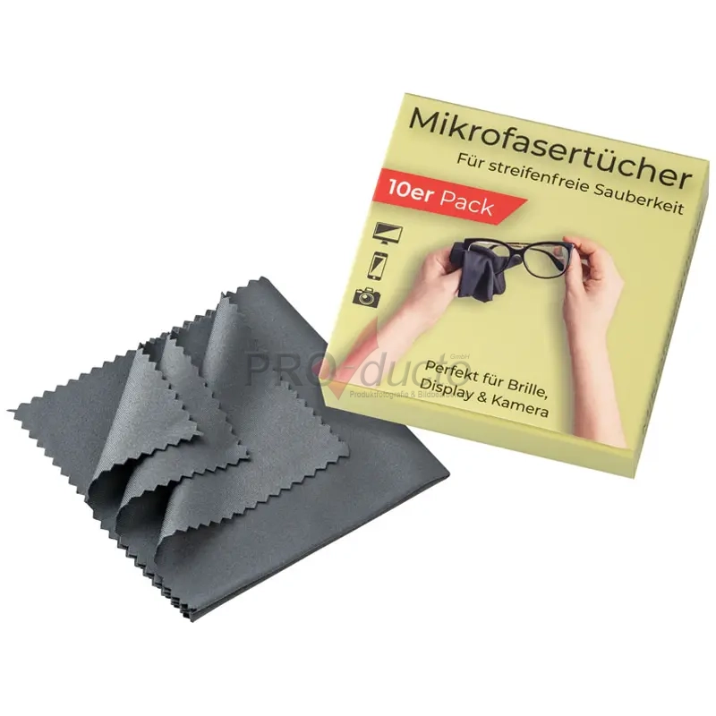 Produktfoto Putztücher mit Verpackung