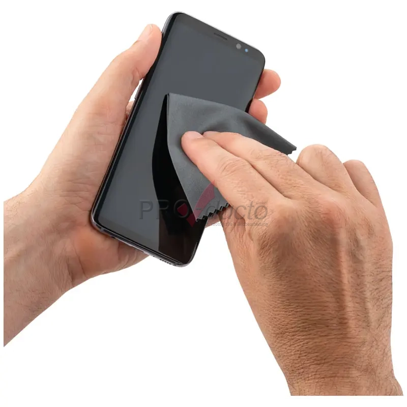 Produktfoto Putztuch mit Handydisplay