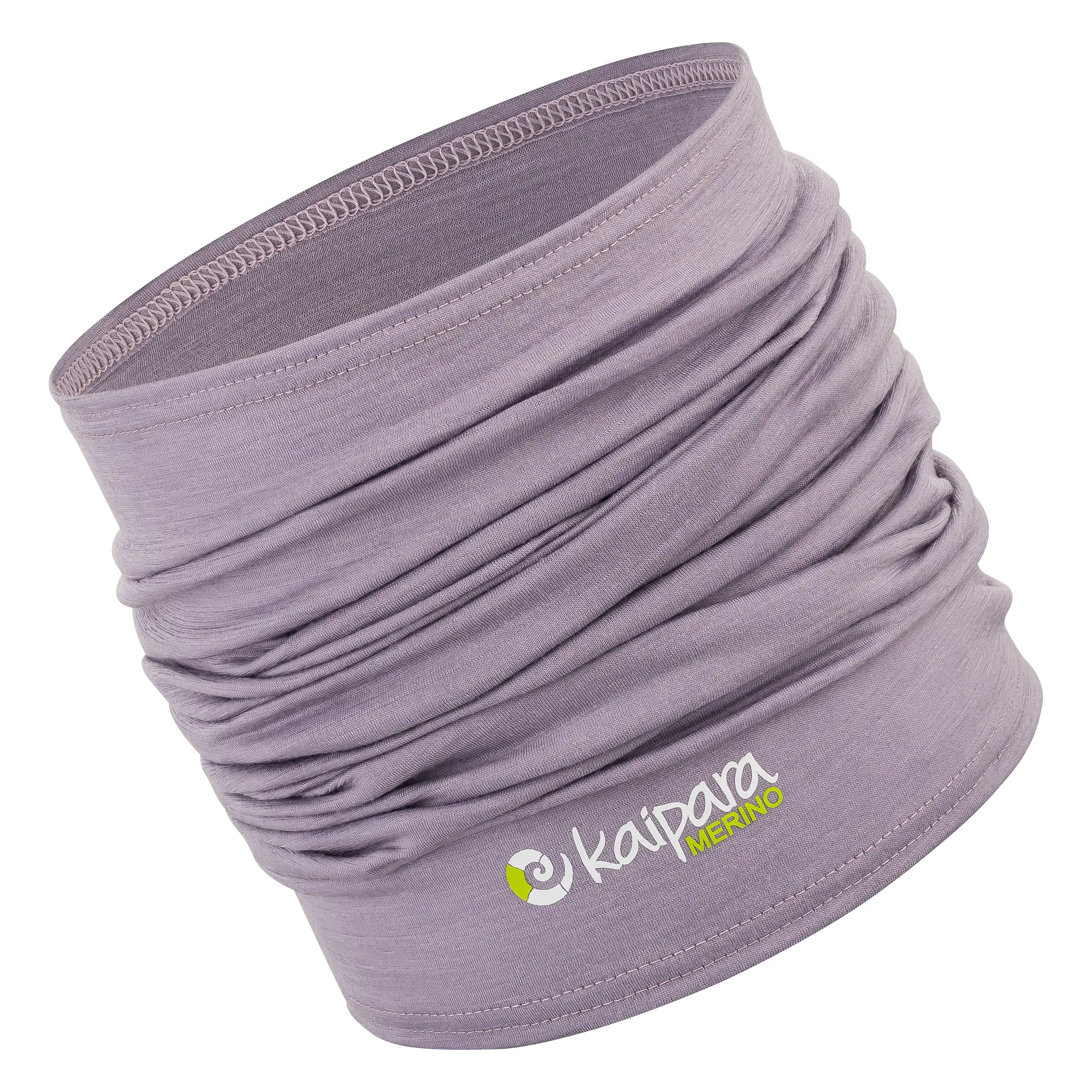 Professioneller Freisteller eines fliederfarbenen Kaipara Merino Schlauchschals. Produktfotografie für mehr Sichtbarkeit und Umsatz durch Hollowman. PRO-ducto GmbH