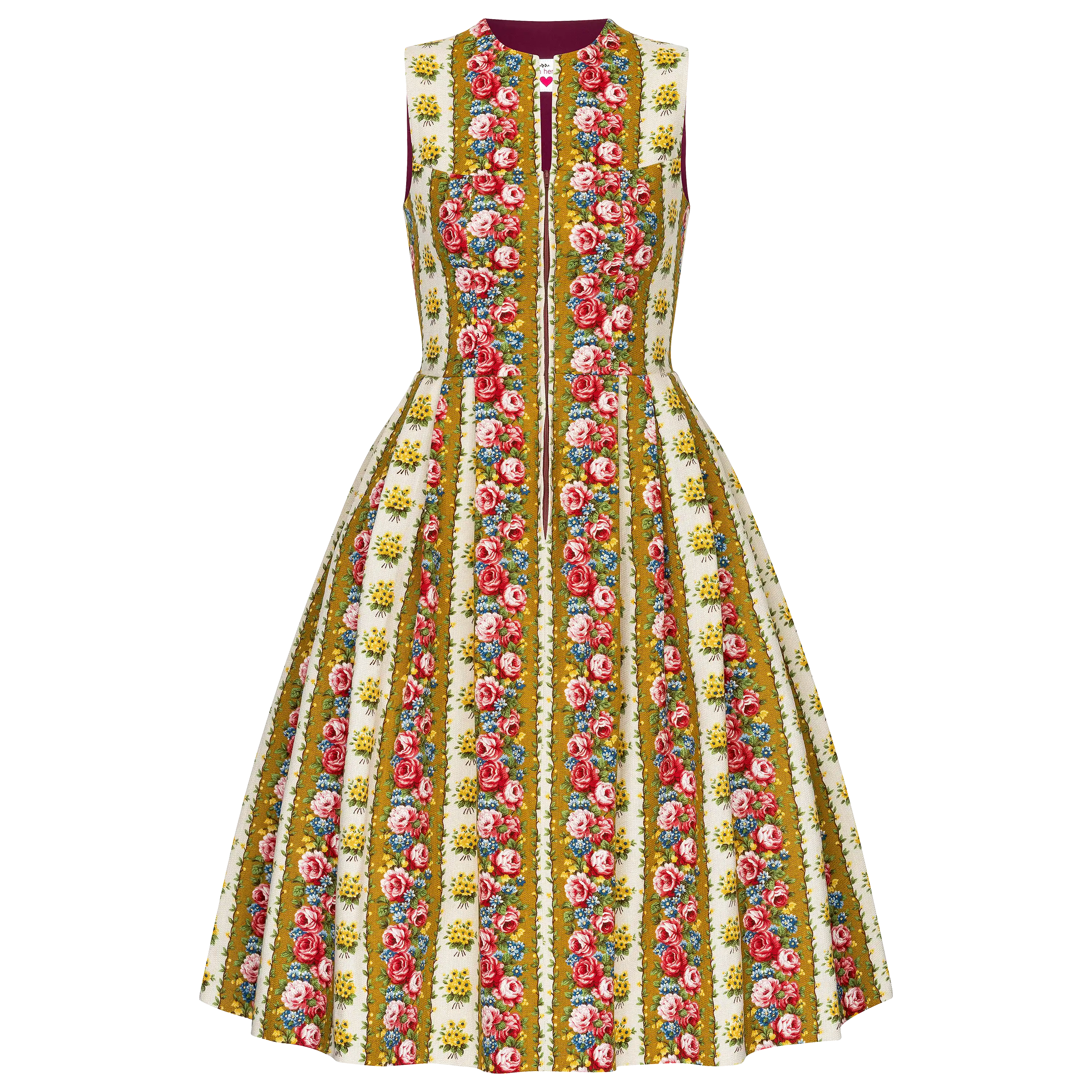 Ärmelloses Kleid mit Blumenmuster für professionelle Produktfotografie von der PRO-ducto GmbH in Szene gesetzt.