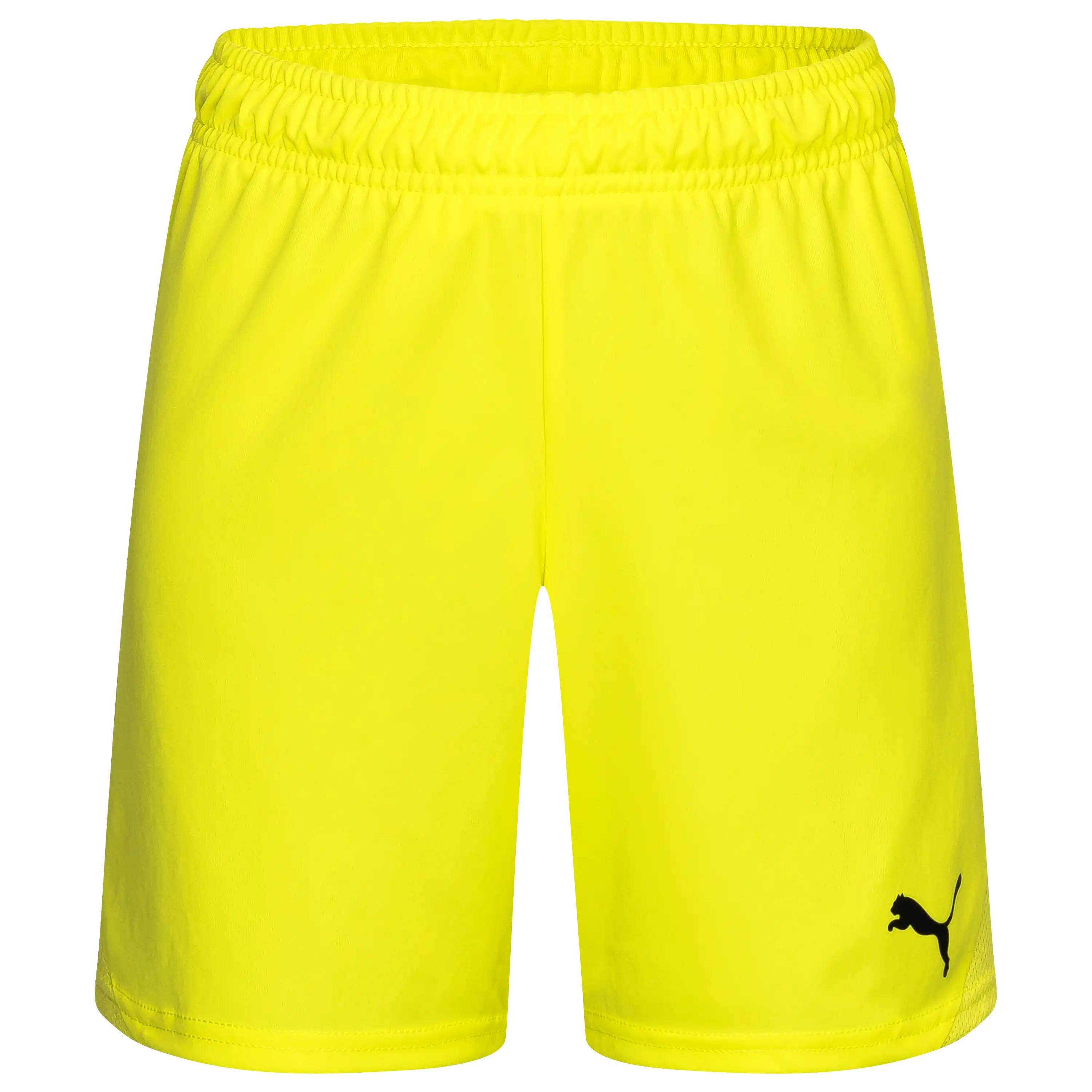 Gelbe Puma Sporthose für die professionelle Produktfotografie von Textilien. Lassen Sie Ihre Bekleidung bei PRO-ducto GmbH hochwertig fotografieren.