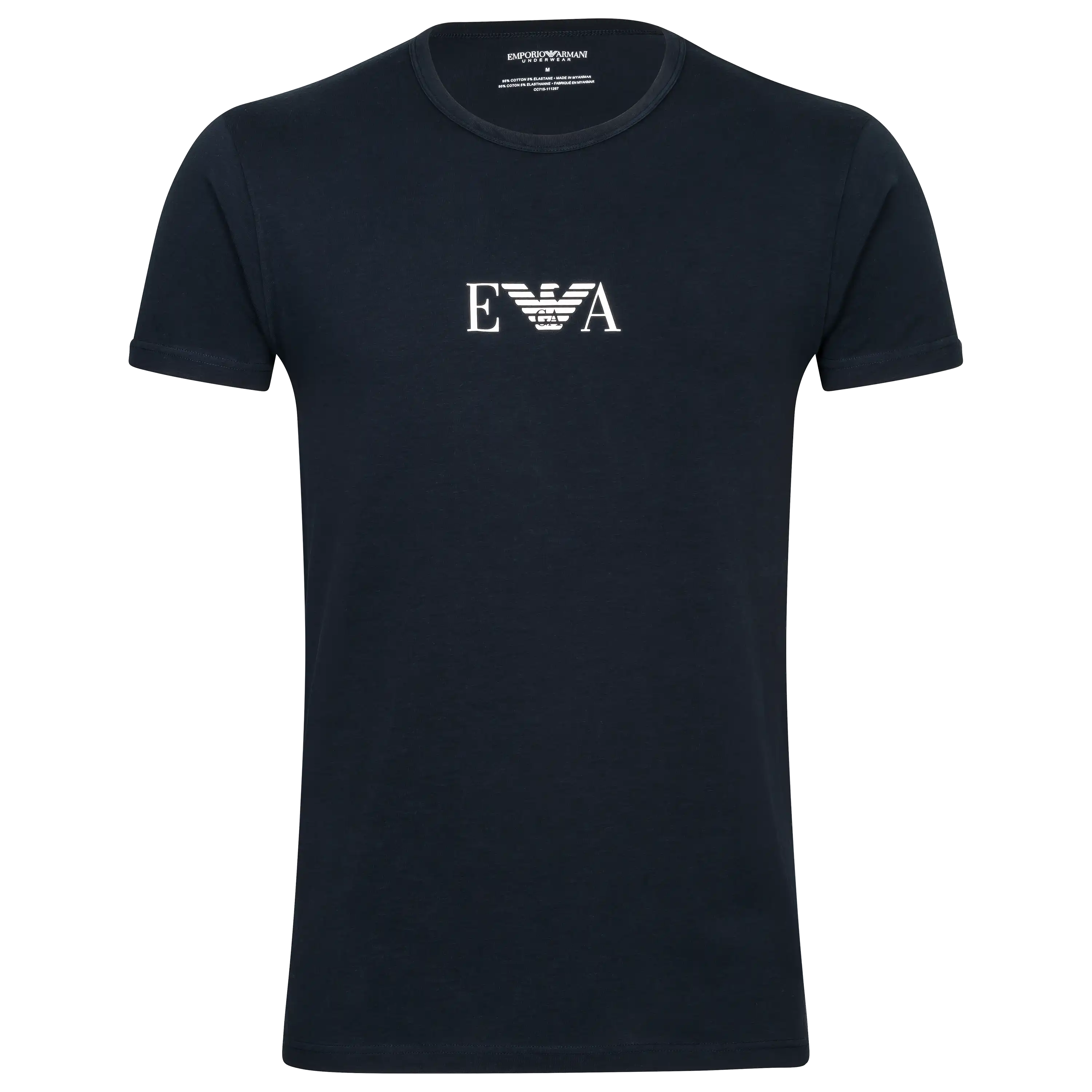 Dunkelblaues Emporio Armani T-Shirt für professionelle Produktfotografie von PRO-ducto GmbH für Ihren Onlineshop.