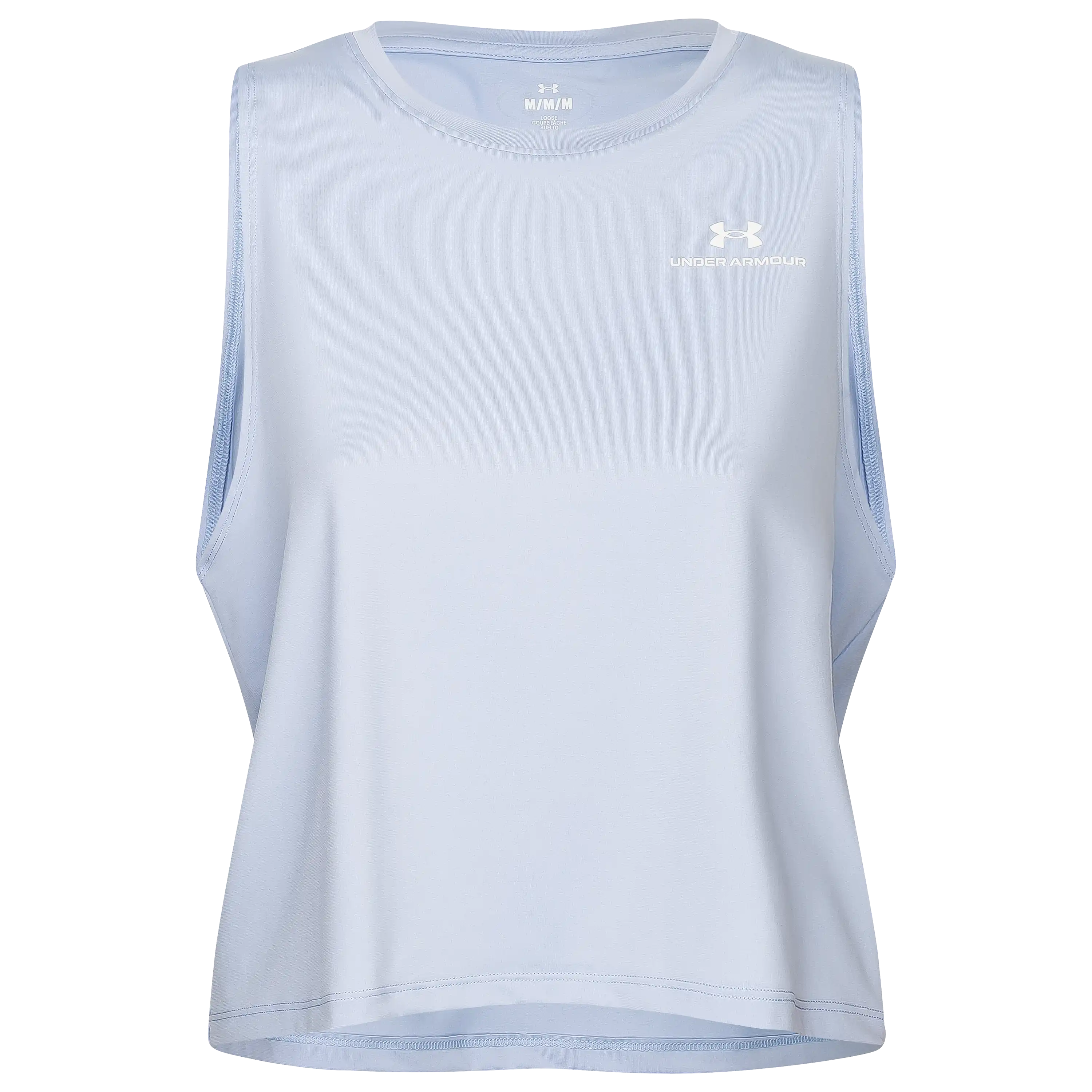 Hellblaues Under Armour Tanktop für die professionelle Produktfotografie von Bekleidung durch die PRO-ducto GmbH.