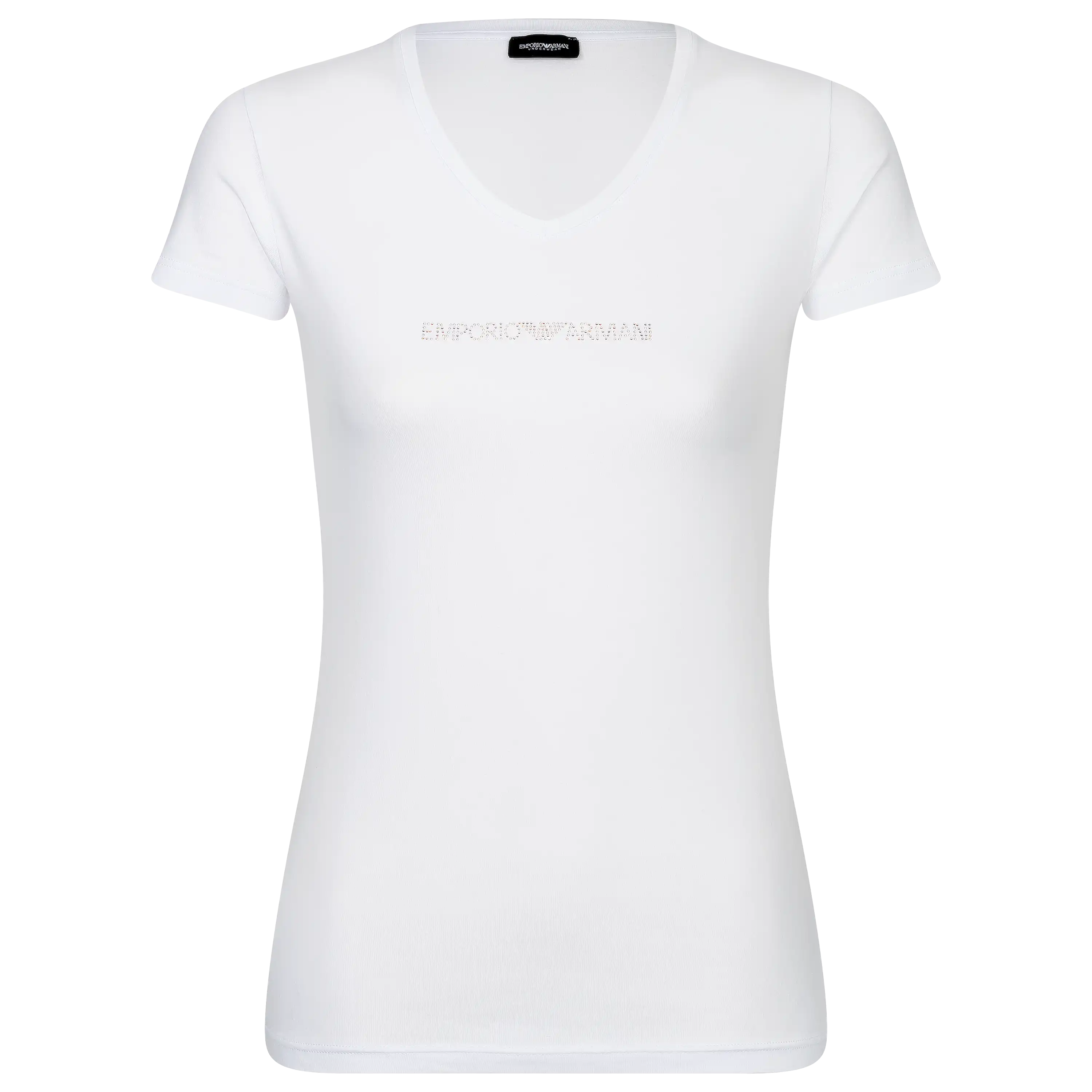 Professionelle Produktfotografie eines weißen Emporio Armani T-Shirts für hochwertige Textilfotografie bei PRO-ducto.