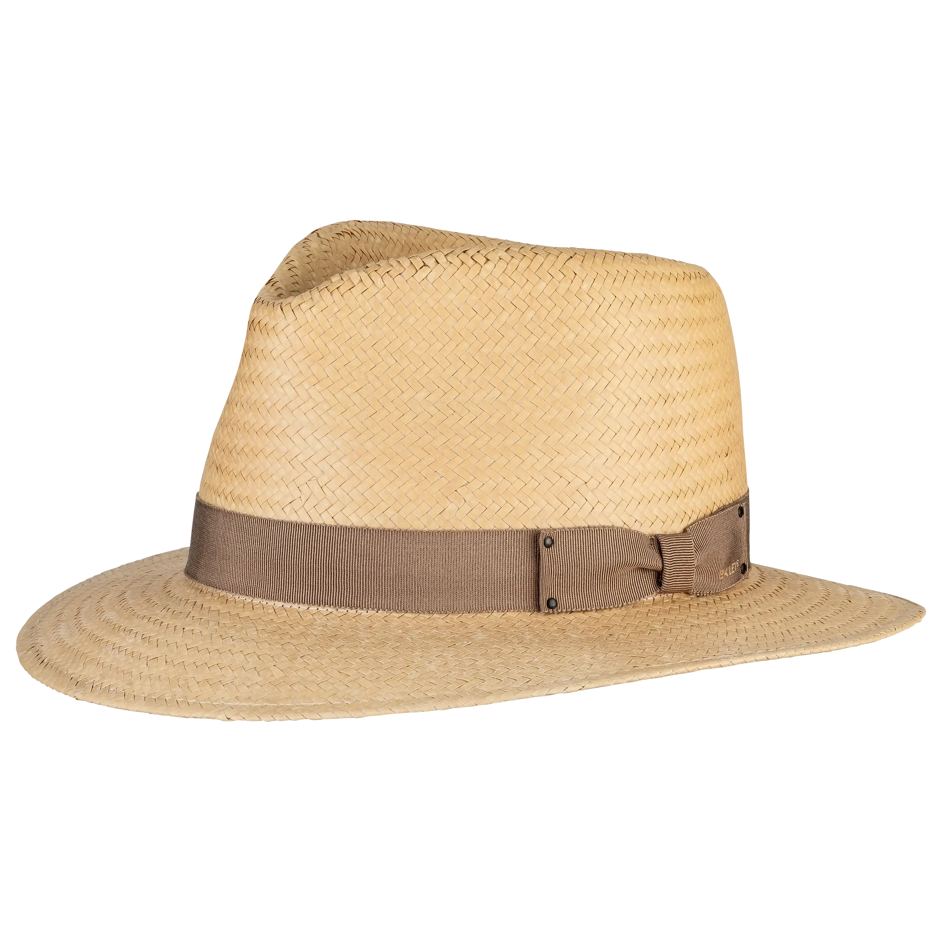 Professionelle Produktfotografie eines beigen Strohhuts mit braunem Hutband von PRO-ducto GmbH – ideal für hochwertige Produktbilder und Textilfotografie.