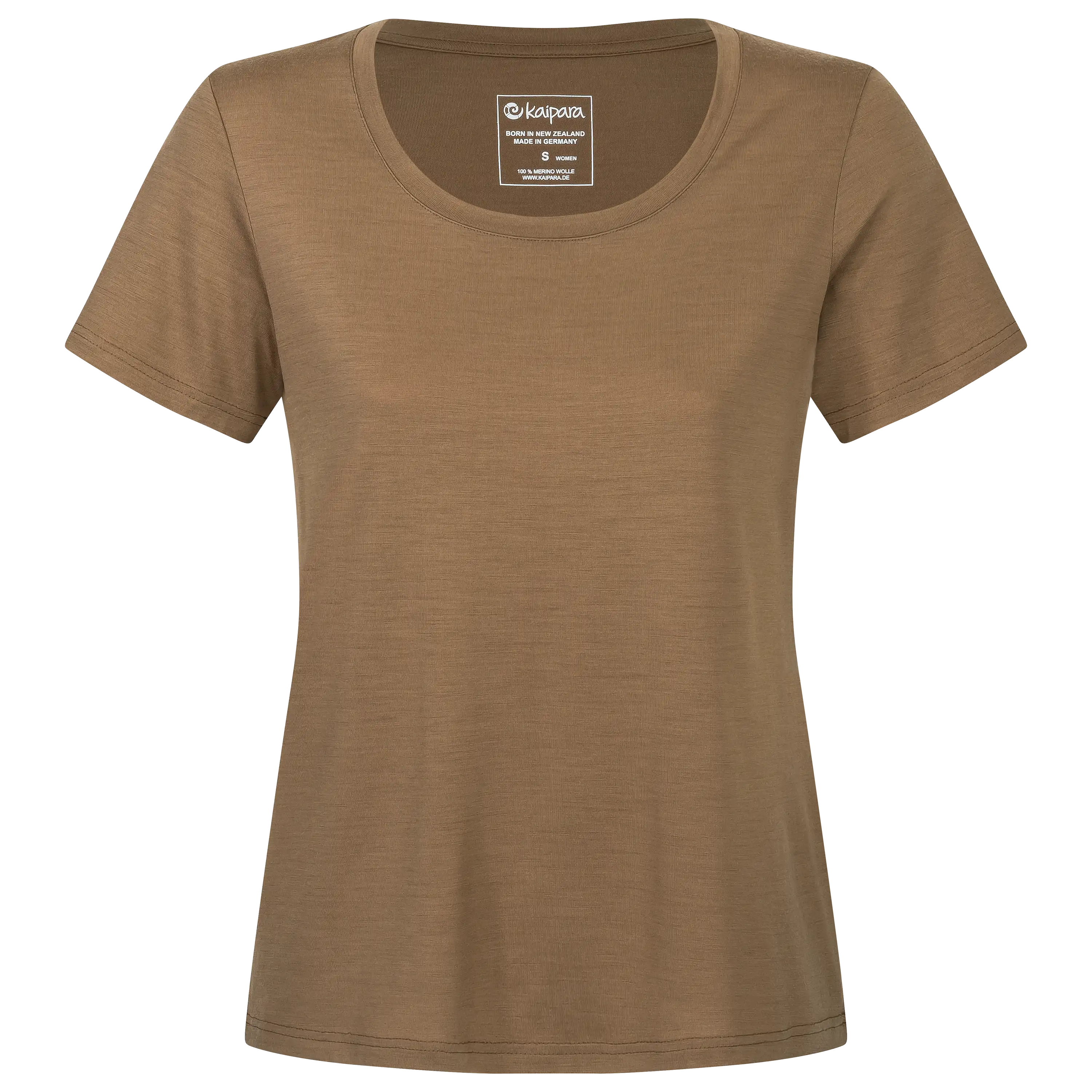Braunes Damen-T-Shirt von Kaipara für professionelle Produktfotografie von Textilien bei PRO-ducto GmbH.