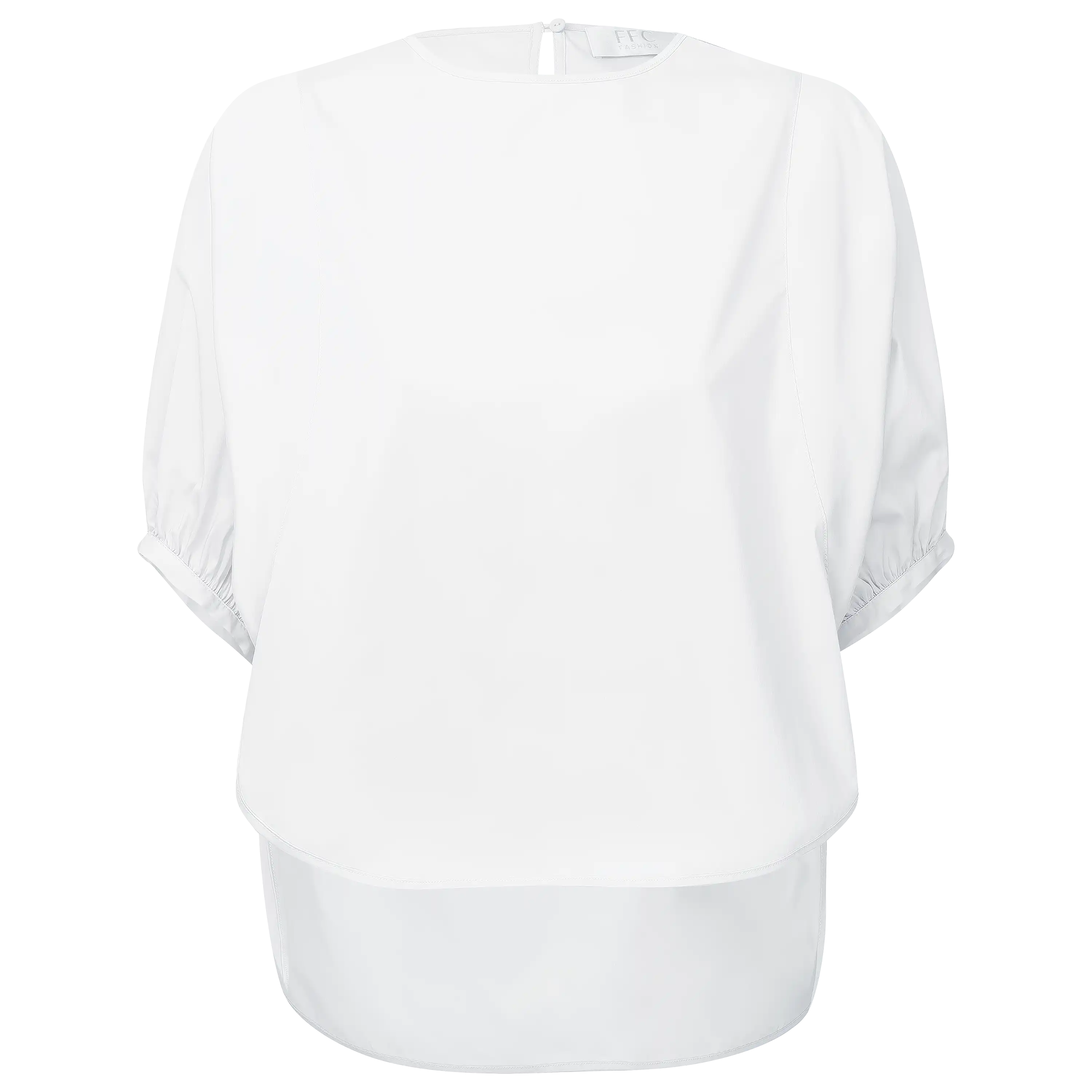 Professioneller Freisteller einer weißen Bluse für Produktfotografie. Hochwertige Hollowman Fotografie, ideal um Produktbilder erstellen zu lassen. PRO-ducto GmbH