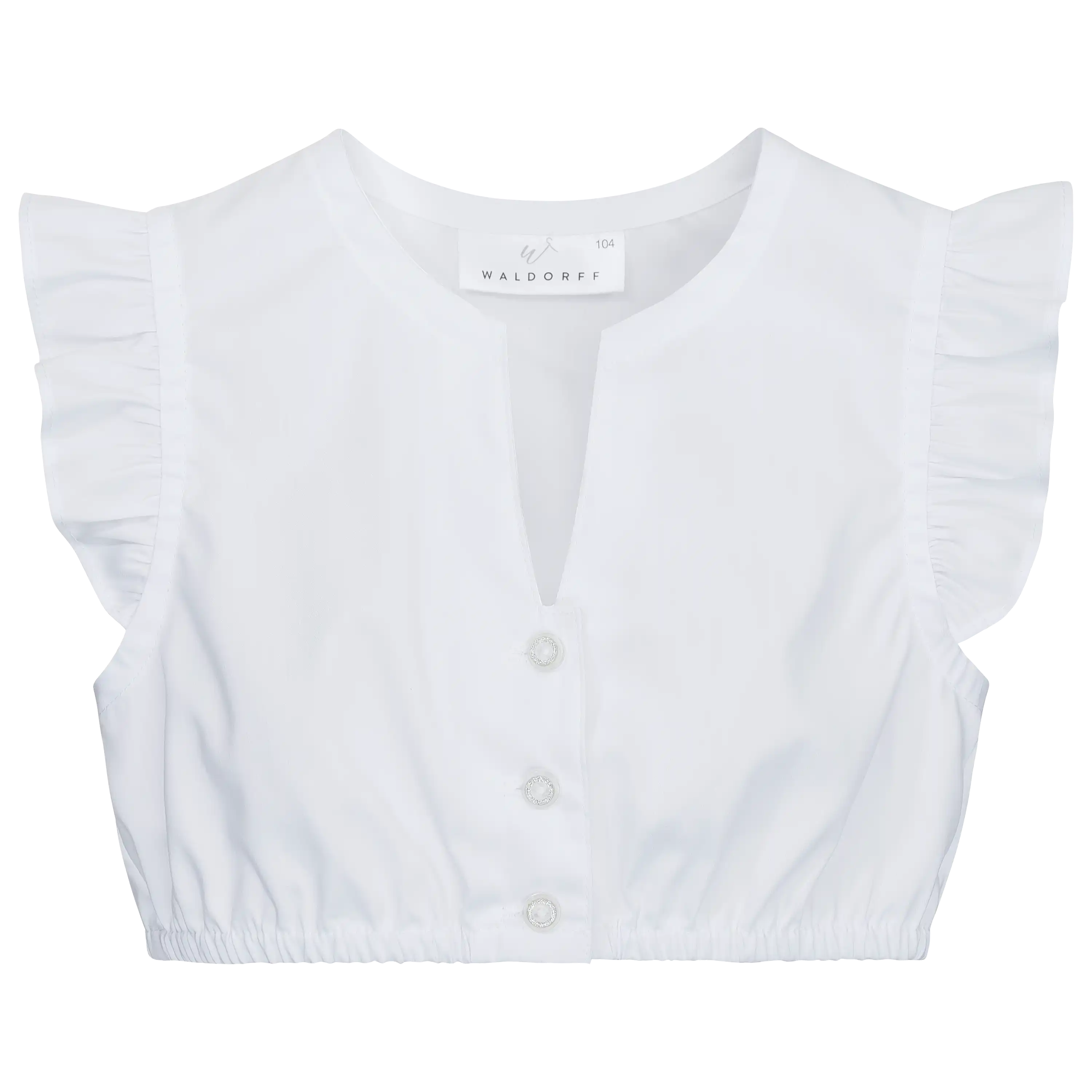 Weiße Kinderbluse von WALDORFF für professionelle Produktfotografie von Kleidung durch die PRO-ducto GmbH.