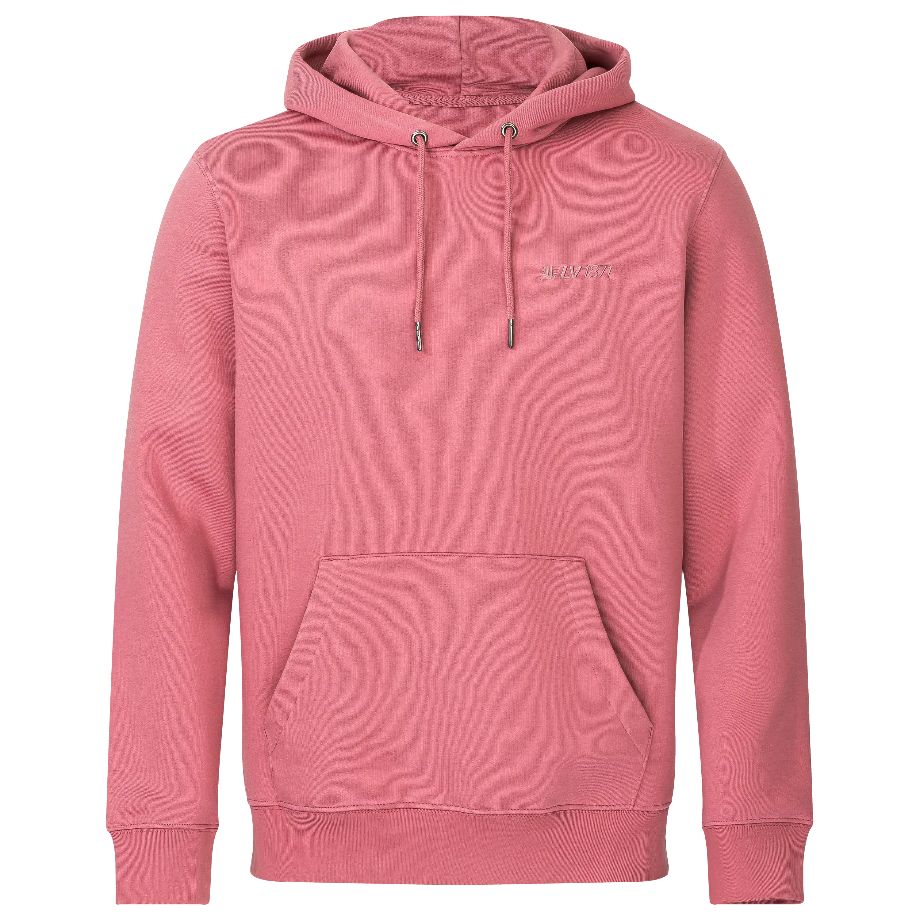 Ein rosafarbener Kapuzenpullover für die professionelle Produktfotografie von PRO-ducto GmbH. Ideal, um Bekleidung hochwertig fotografieren zu lassen.