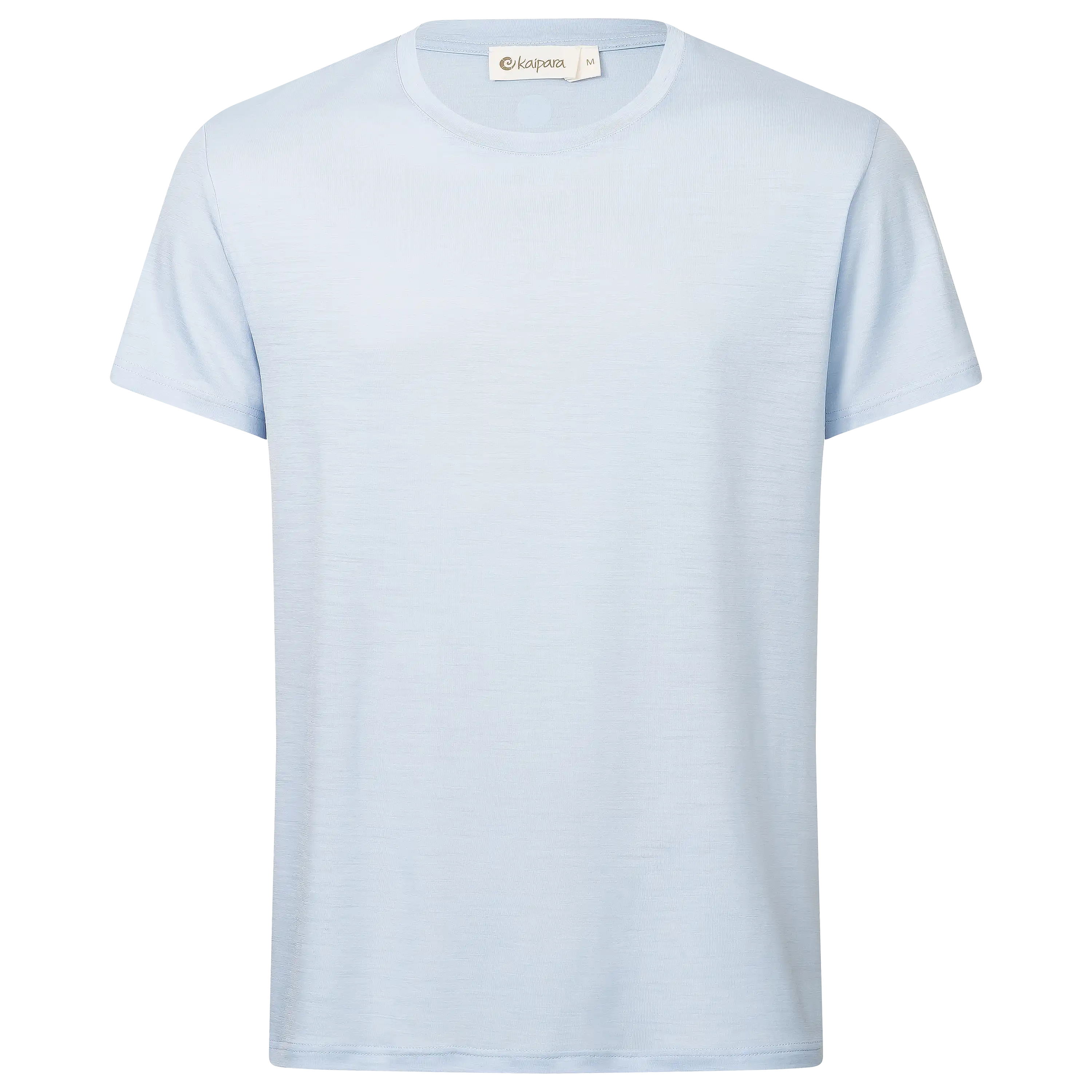 Professionelle Produktfotografie eines hellblauen Kaipara T-Shirts für die Textilfotografie von PRO-ducto GmbH.
