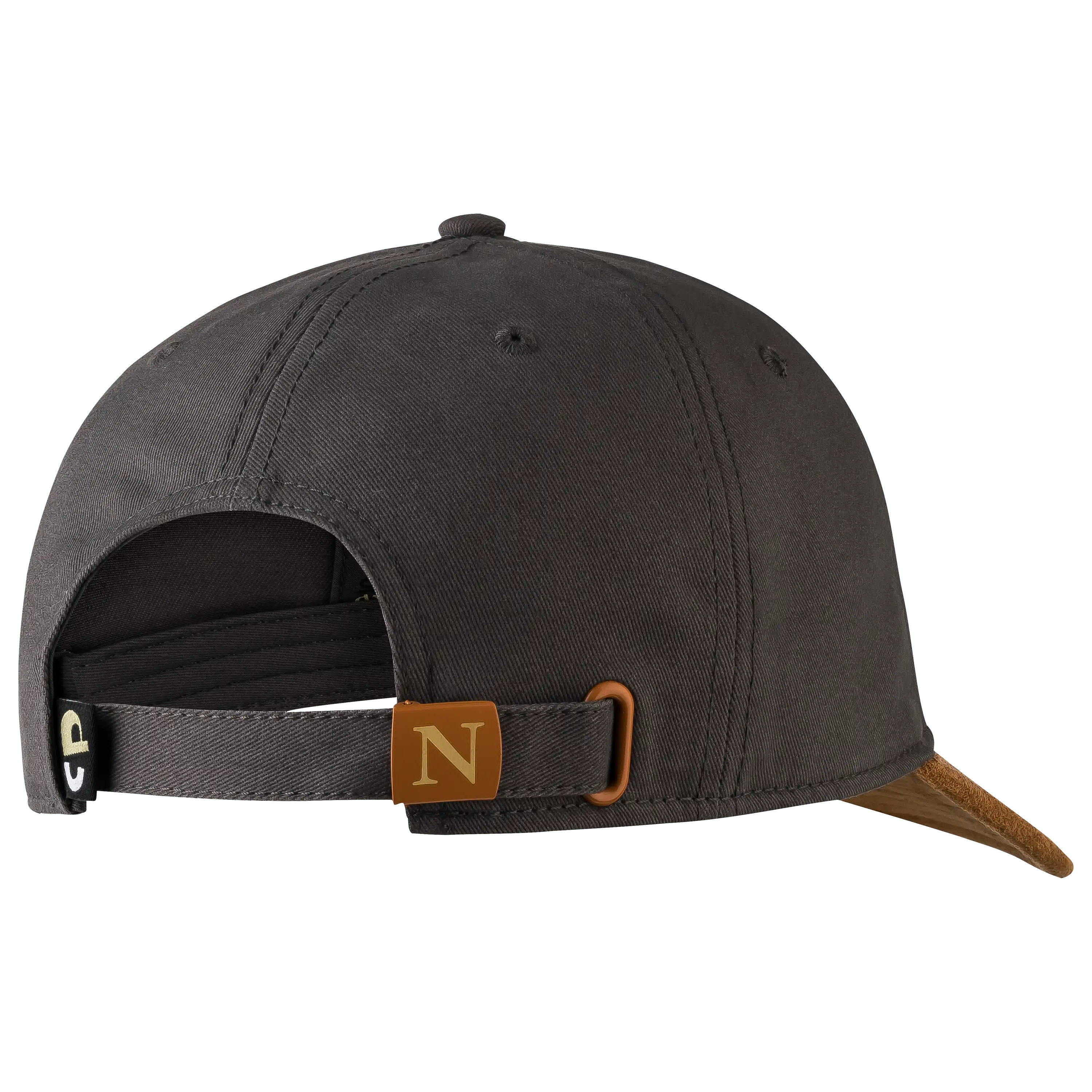 Professionelle Produktfotografie einer dunkelgrauen Baseballkappe als Freisteller. Hochwertige Textilfotografie für Bekleidung und Accessoires. PRO-ducto GmbH